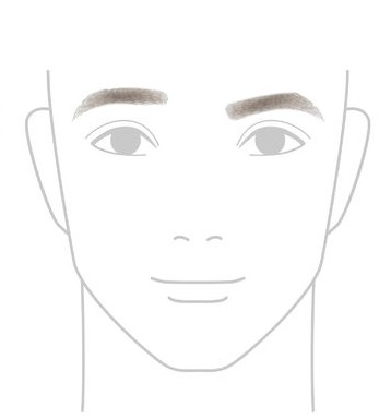 左右の高さが違う眉
