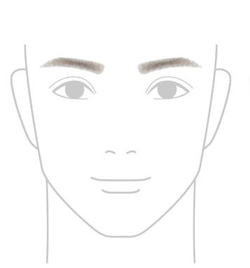 アーチ形の眉毛