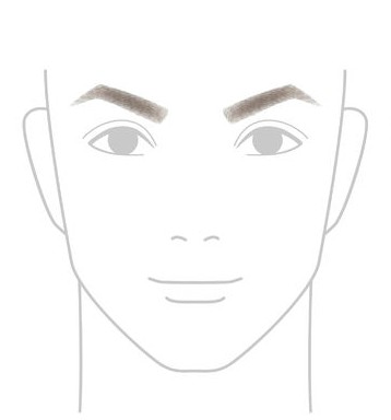 「へ」の字の眉