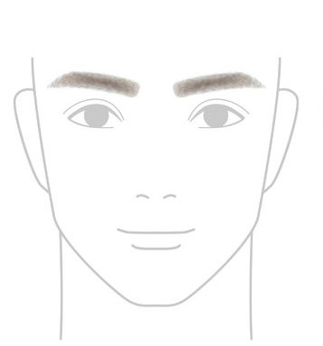 太めの濃い眉毛