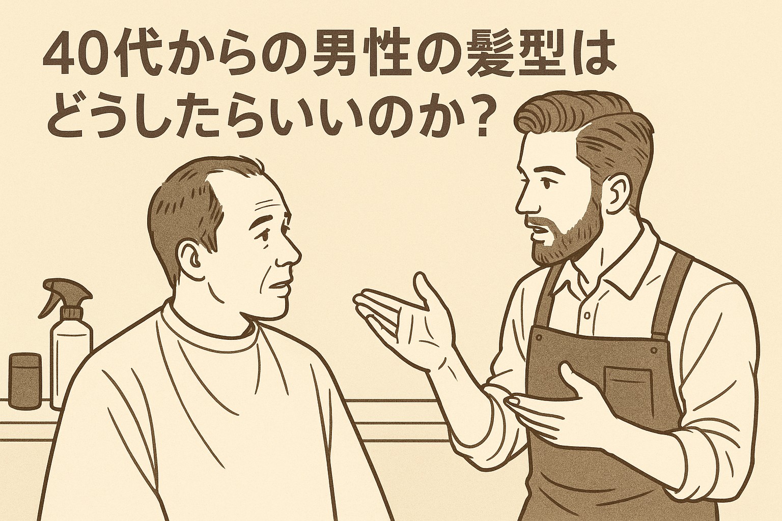 40代からの男性の髪型はどうしたらいいのか?