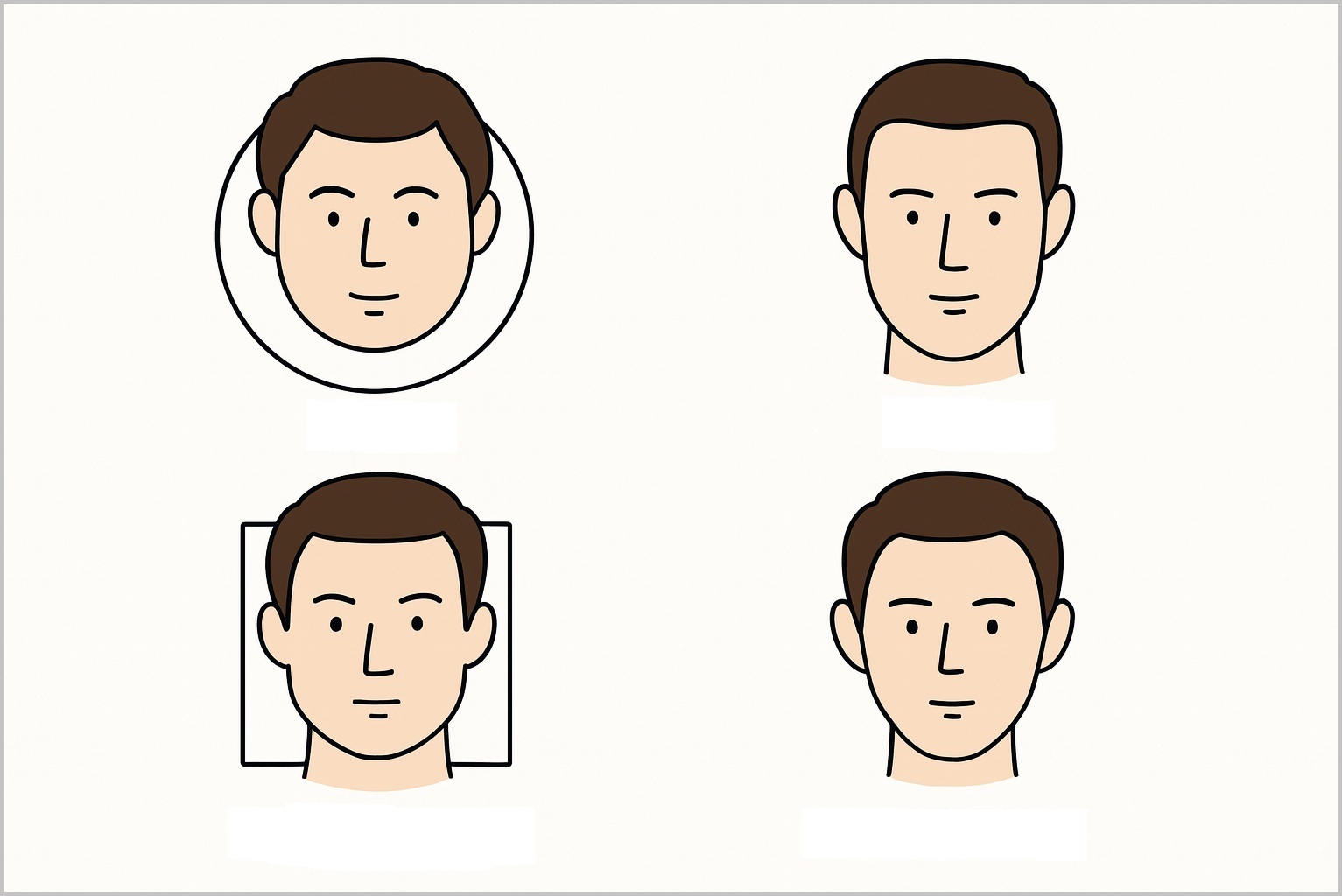 輪郭によって 「似合う髪型とタブーな髪型」がある